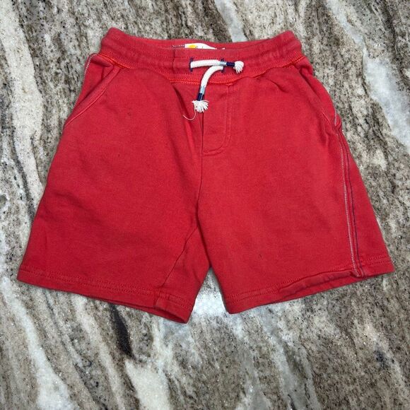 Boden, Red-Orange Shorts, Elastic Drawstring Waist, Contrast Stitching Boys 6Y - Picture 16 of 16